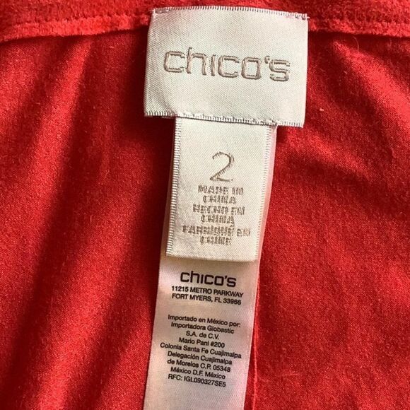 Faux Suede Red Fringe Top - Picture 6 of 7